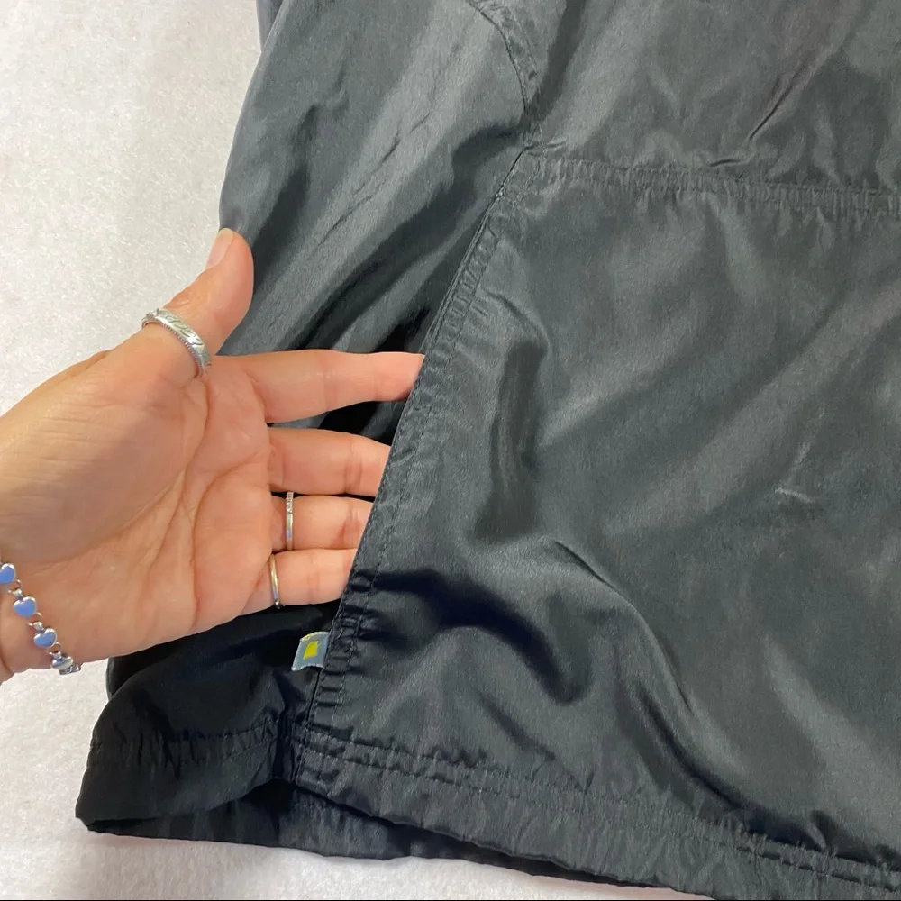 Reebok Jacket Men’s 2XL Zip Lined Jacket pockets Black gray light Windbreaker - Picture 4 of 14